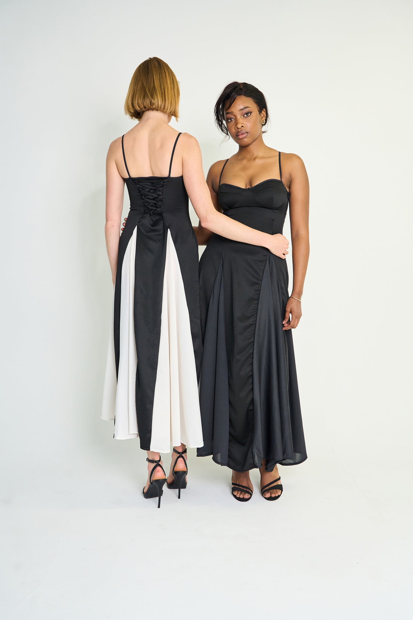 Lana - Paneled Dress (black)