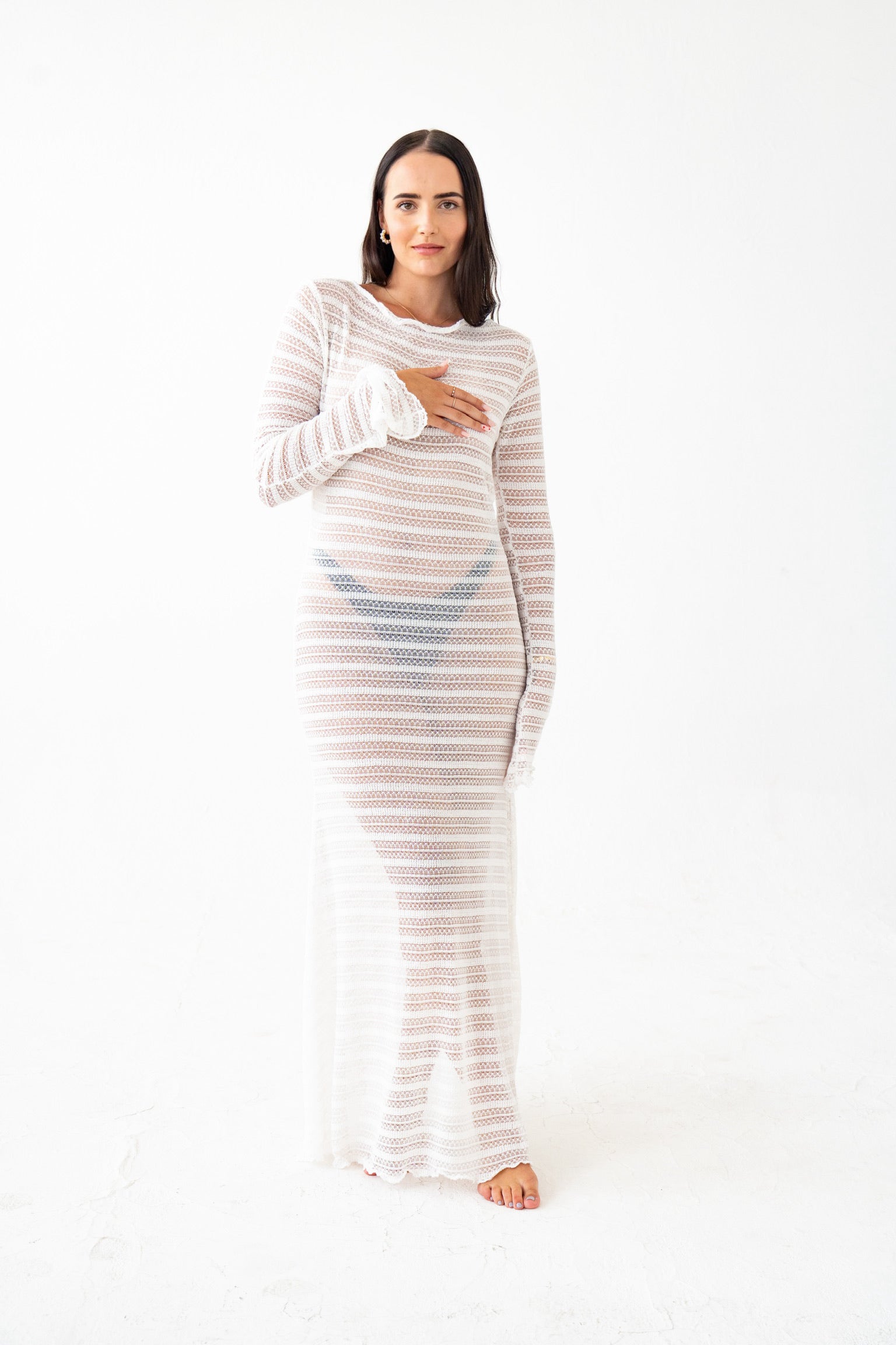 Crochet Beach Maxi Dress nia cia Crochet Beach Maxi Dress nia cia