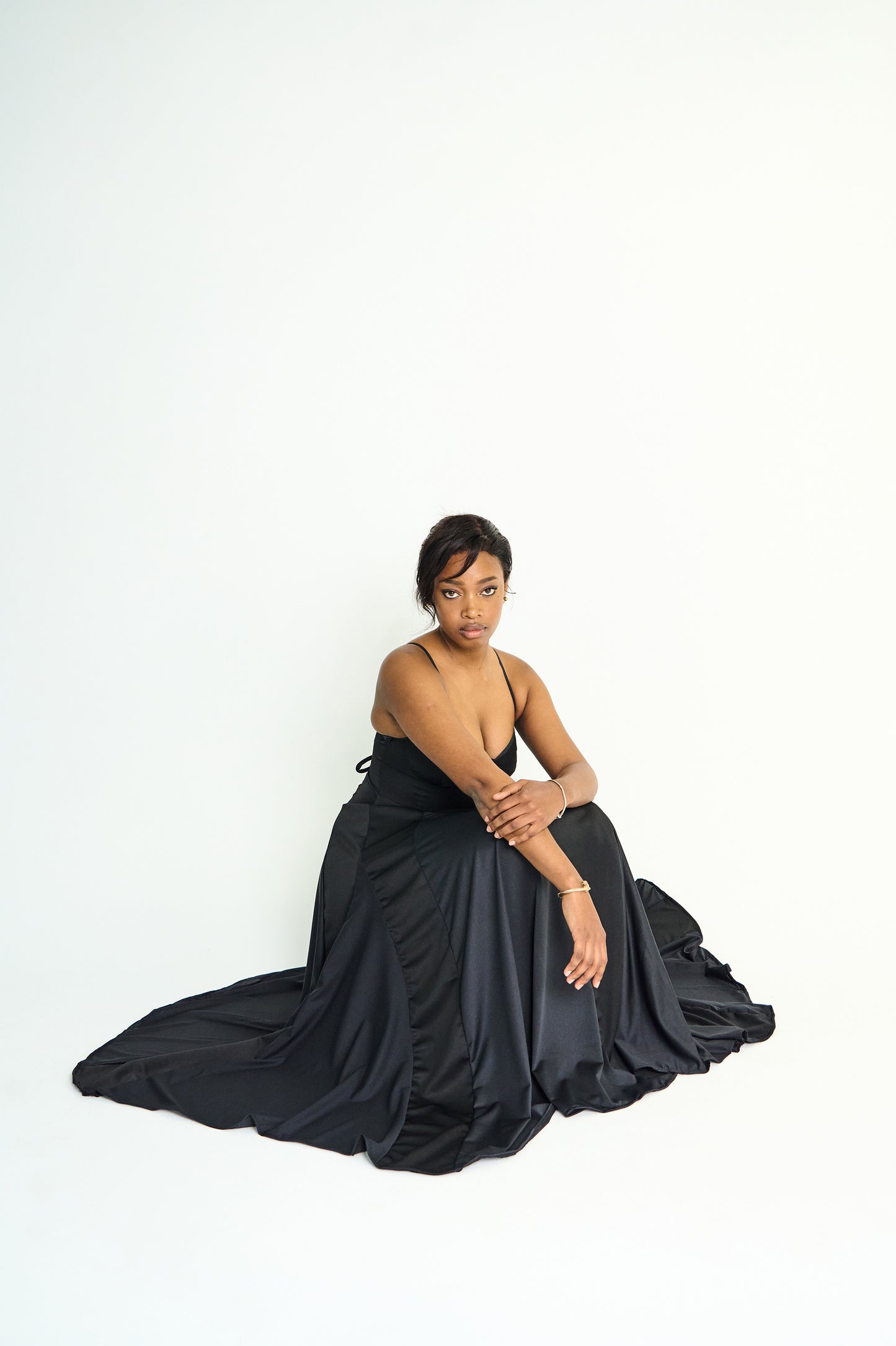 Lana - Paneled Dress (black)
