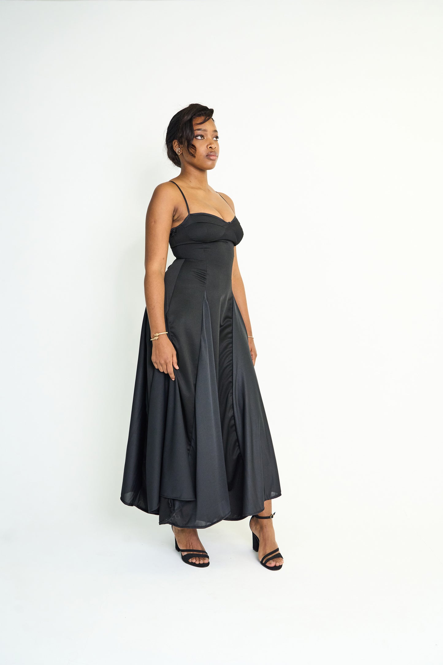 Lana - Paneled Dress (black)
