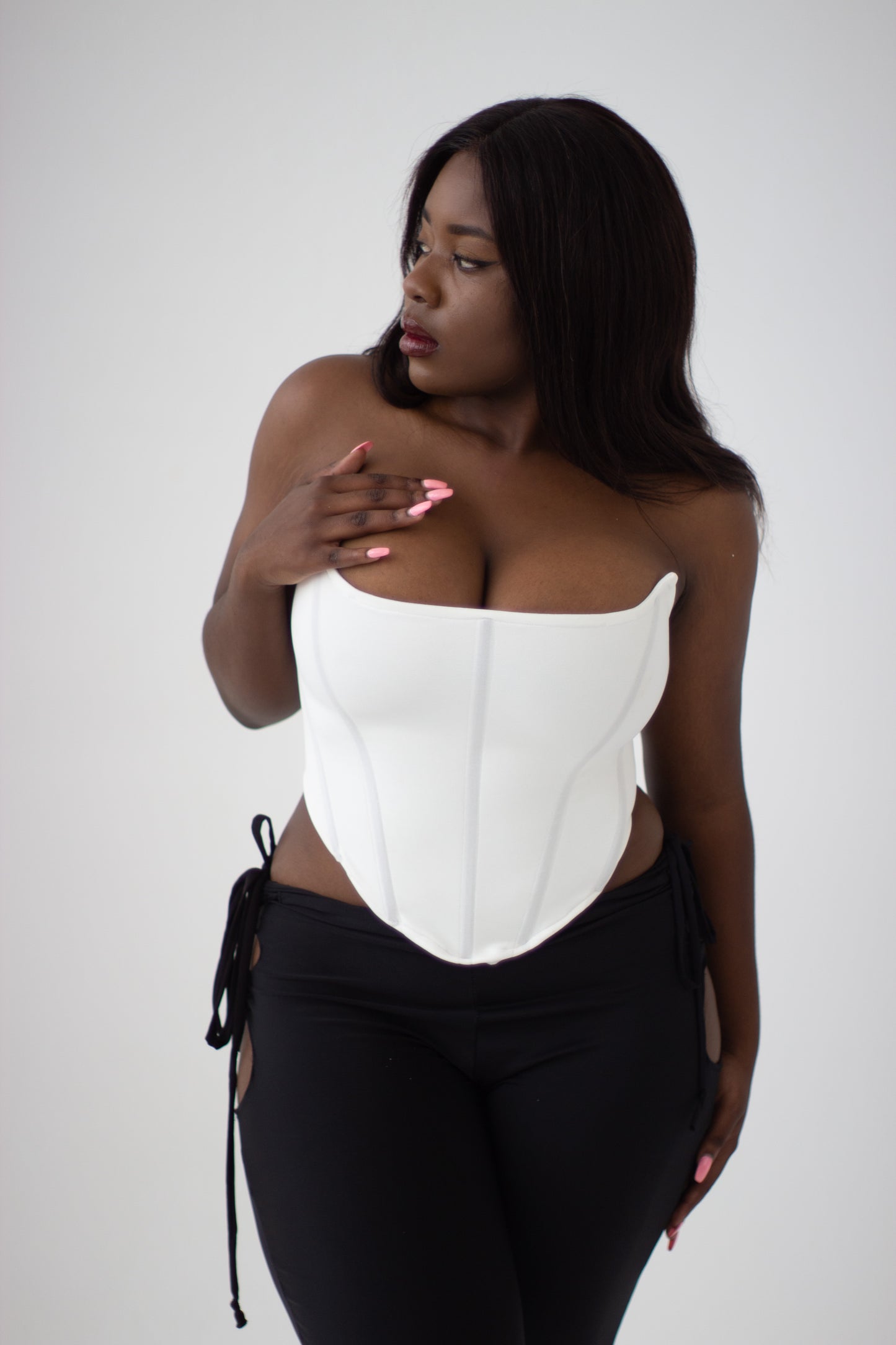 White Chachki Corset