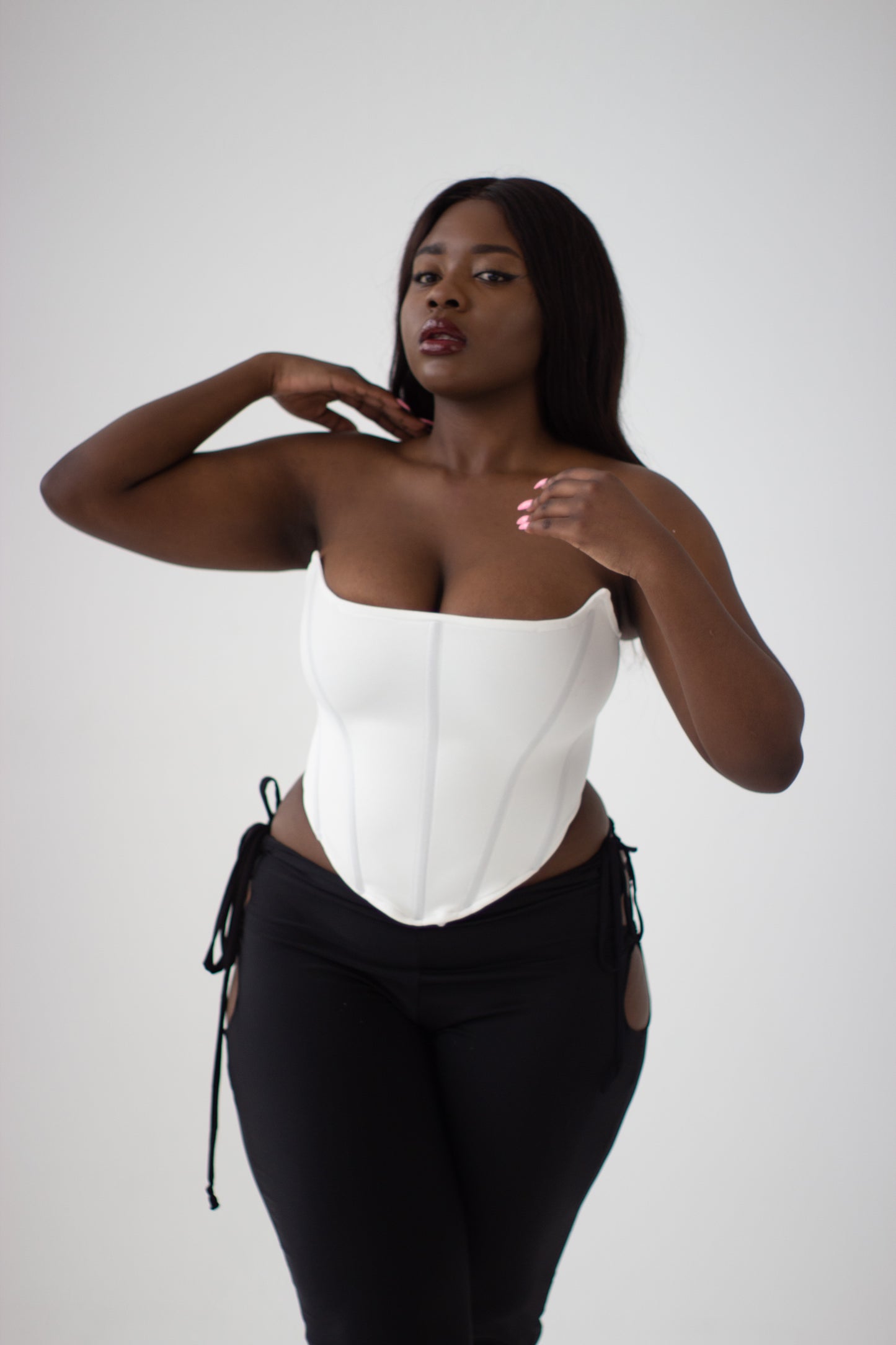 White Chachki Corset