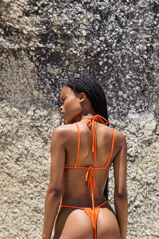 Ruched Tie Bikini Bottom